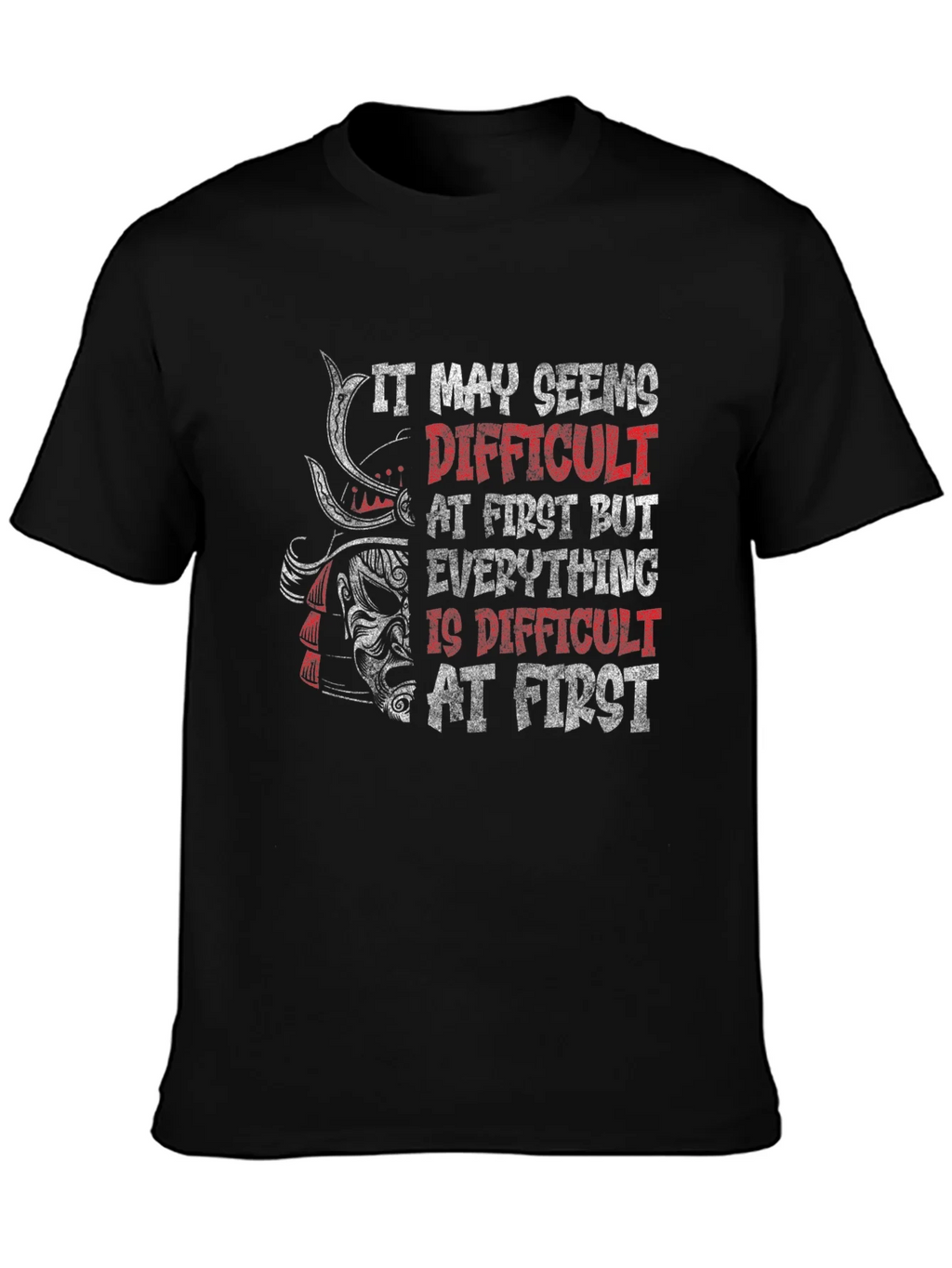 Samurai Warrior Motivational Graphic T-Shirt product image 6