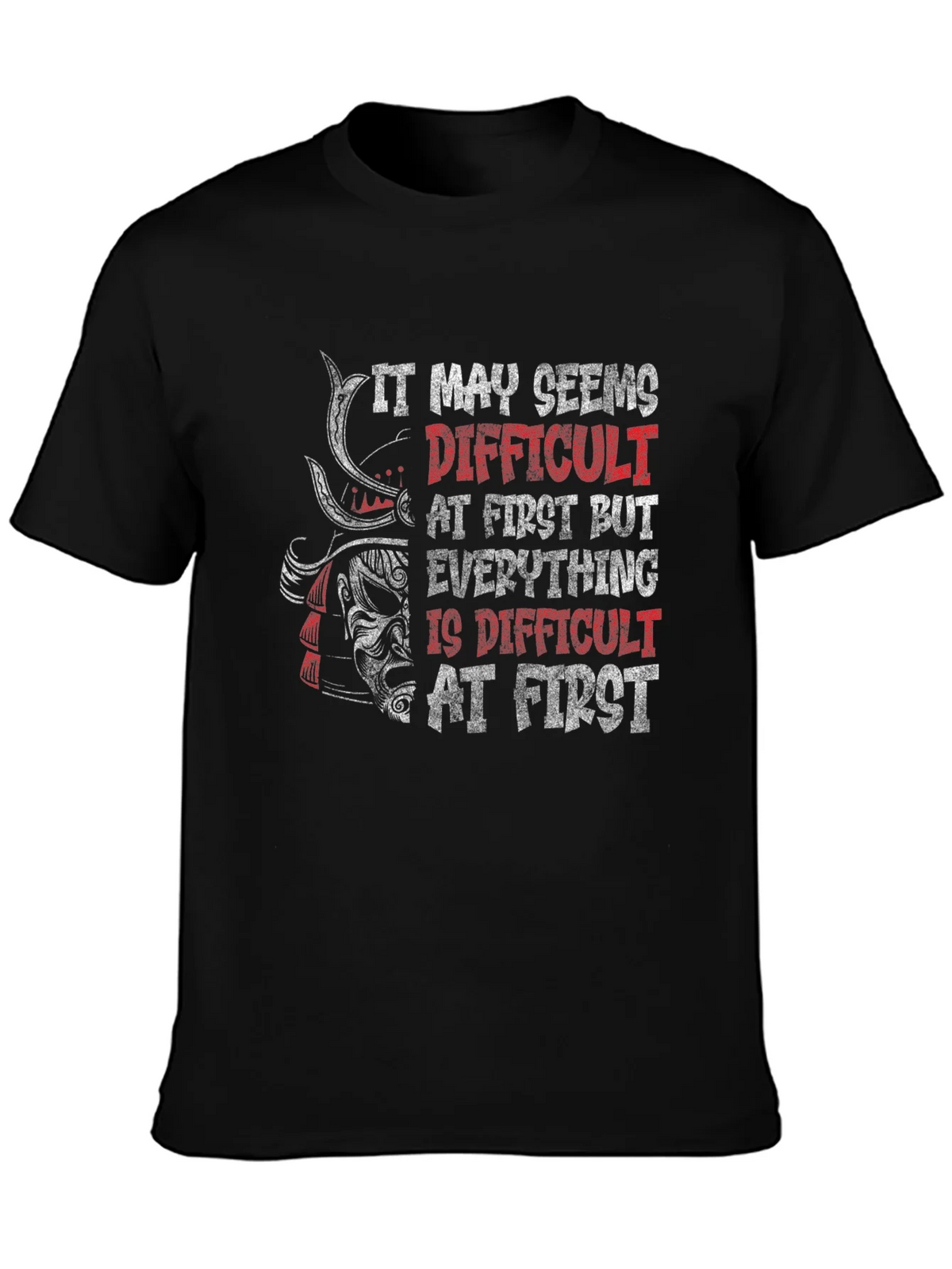 Samurai Warrior Motivational Graphic T-Shirt product image 6