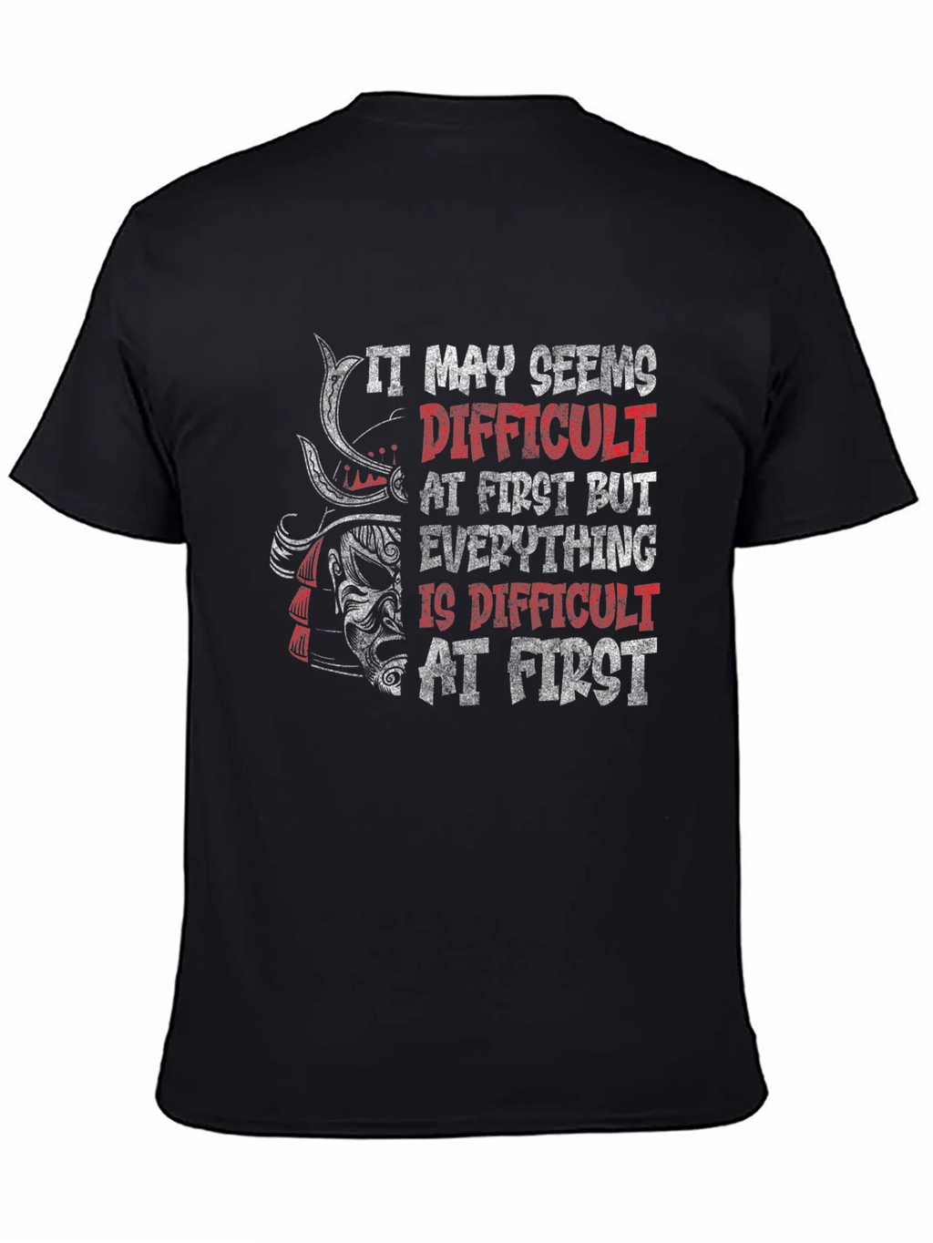 Samurai Warrior Motivational Graphic T-Shirt product image 7