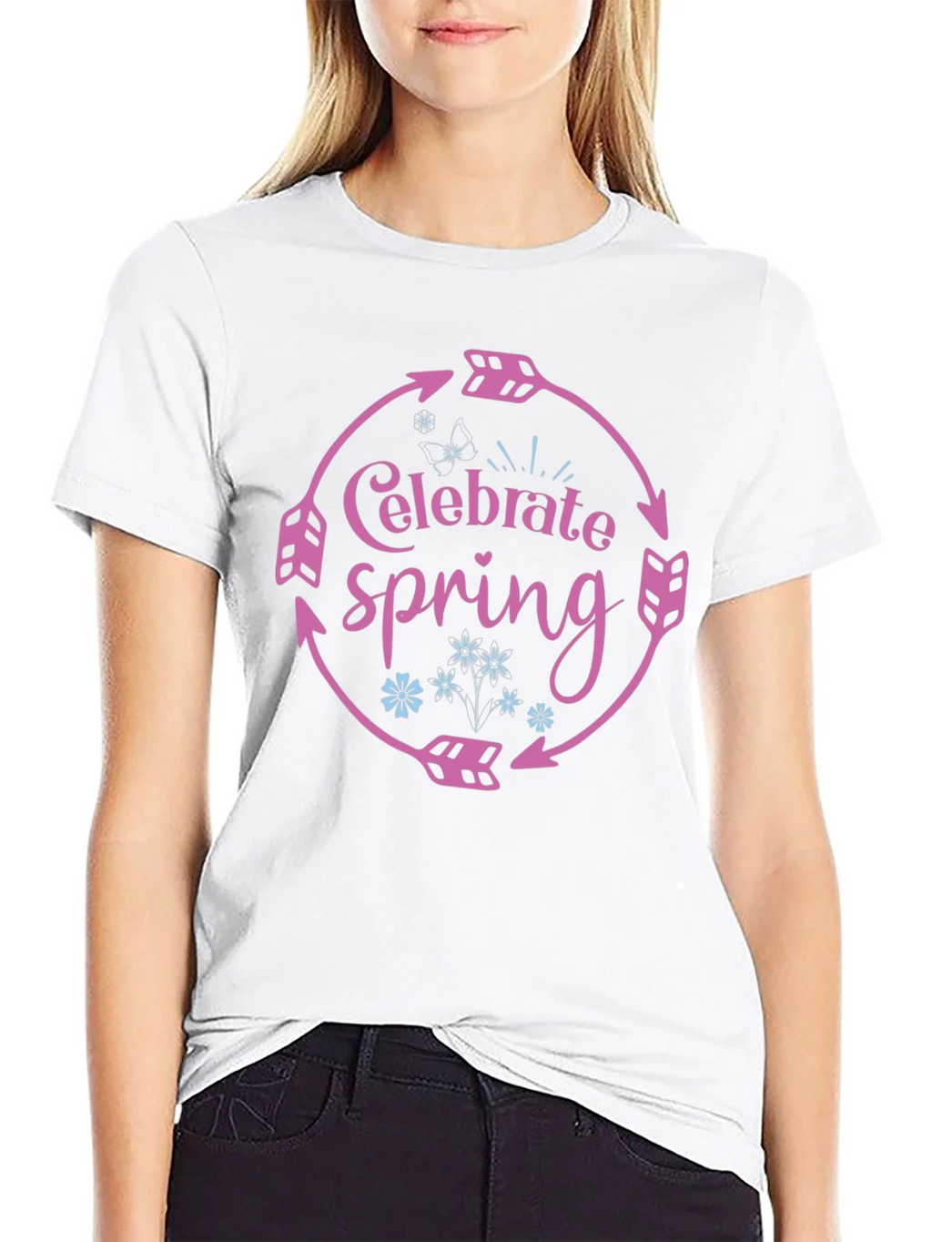 Celebrate Spring Arrow Circle T-Shirt product image 11