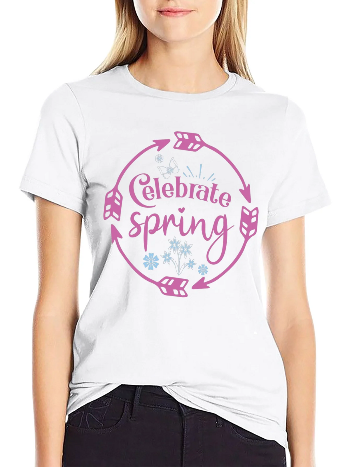 Celebrate Spring Arrow Circle T-Shirt product image 11