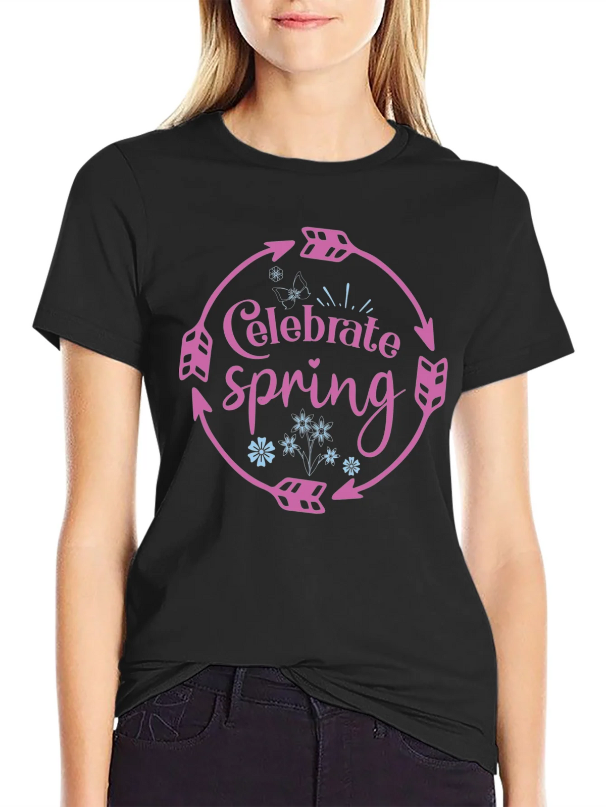 Celebrate Spring Arrow Circle T-Shirt product image 5
