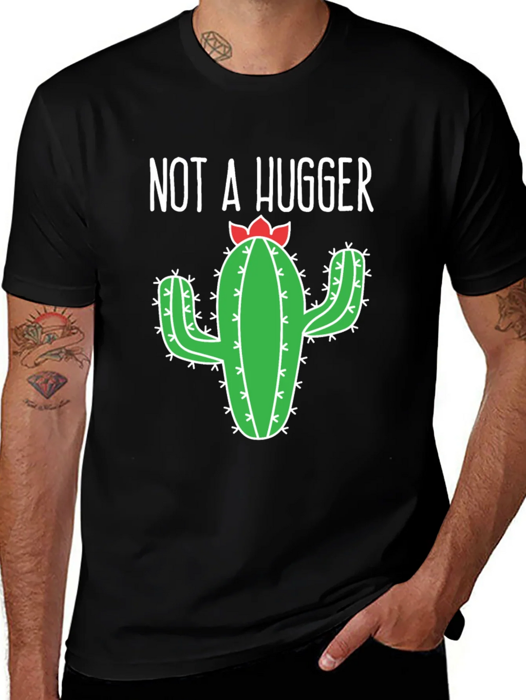 Not A Hugger Cactus Graphic T-Shirt - Unisex product image 1