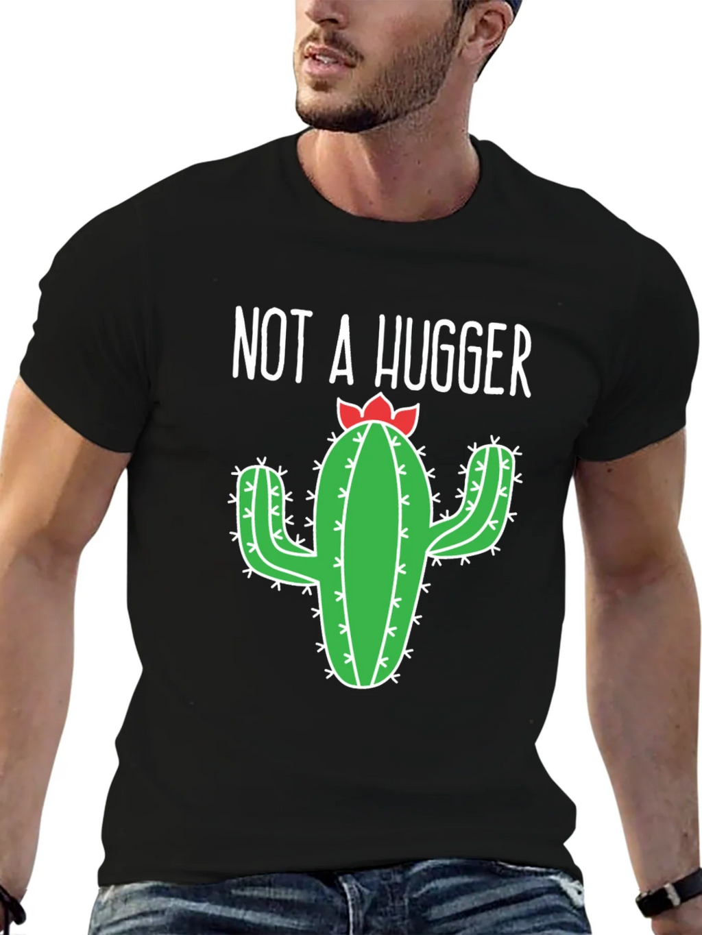 Not A Hugger Cactus Graphic T-Shirt - Unisex product image 9