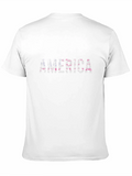 America Patriotic Graphic Print Mens T-Shirt product image 1