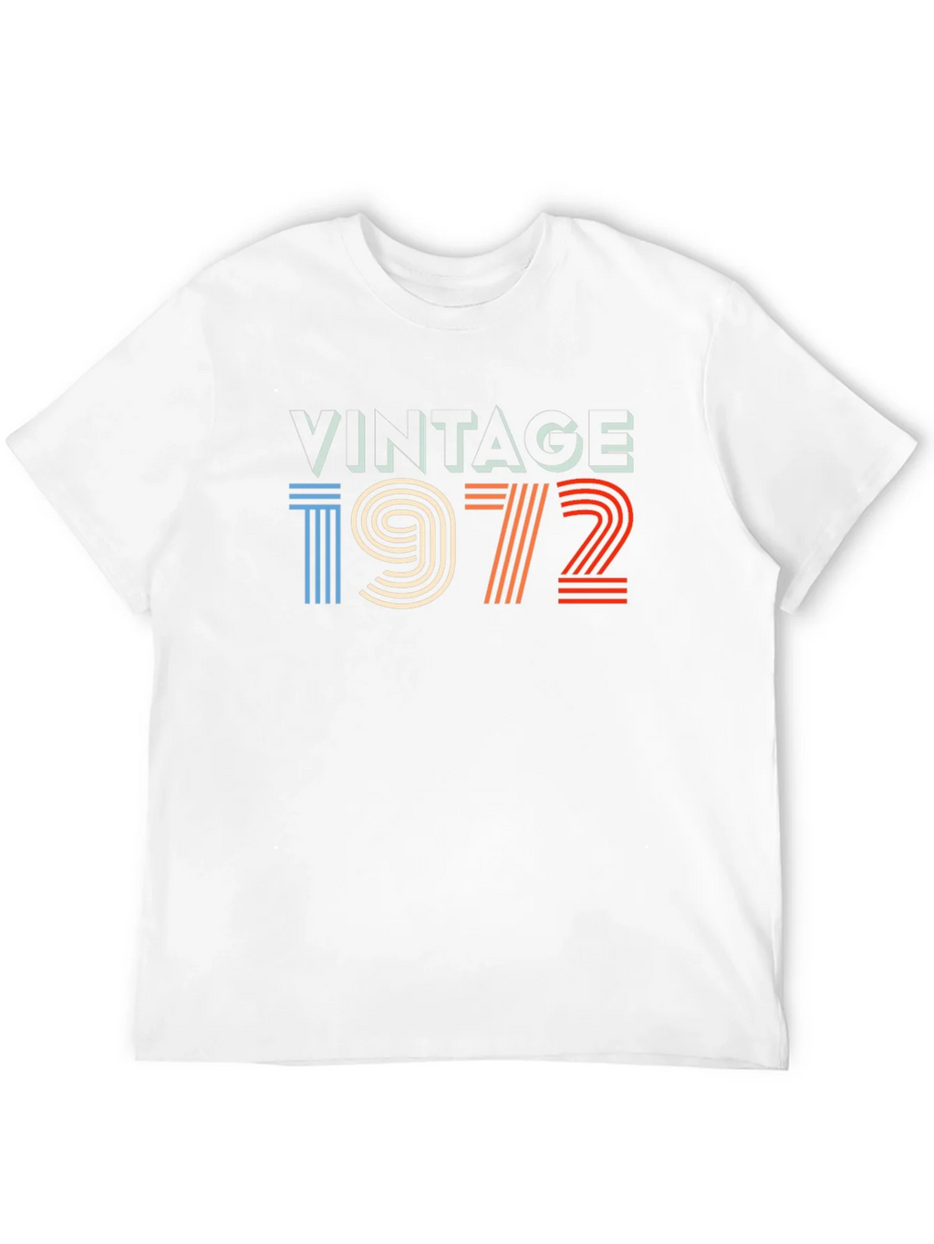 Vintage 1972 Graphic Tee - Retro Birthday Shirt product image 3