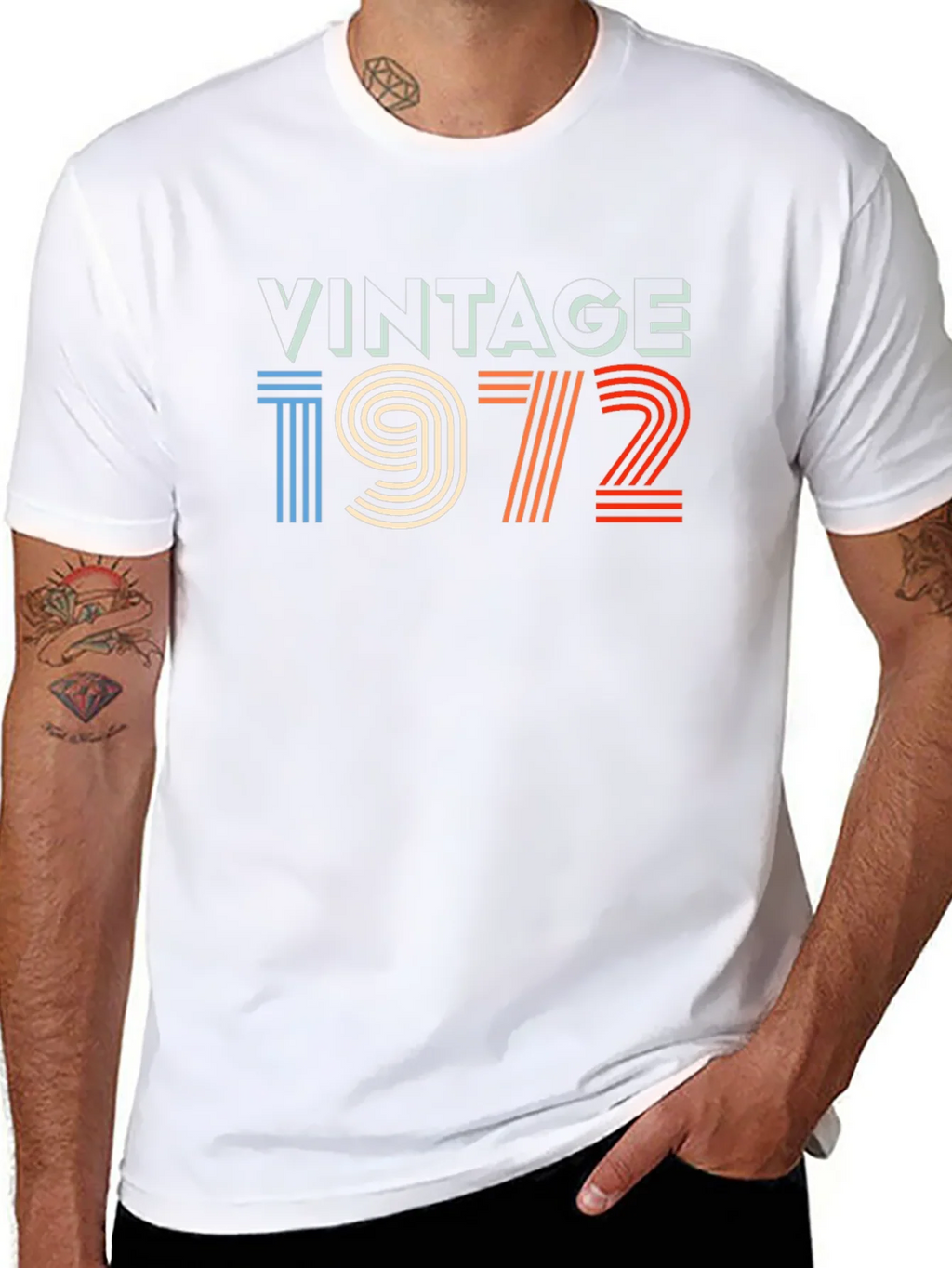 Vintage 1972 Graphic Tee - Retro Birthday Shirt product image 10