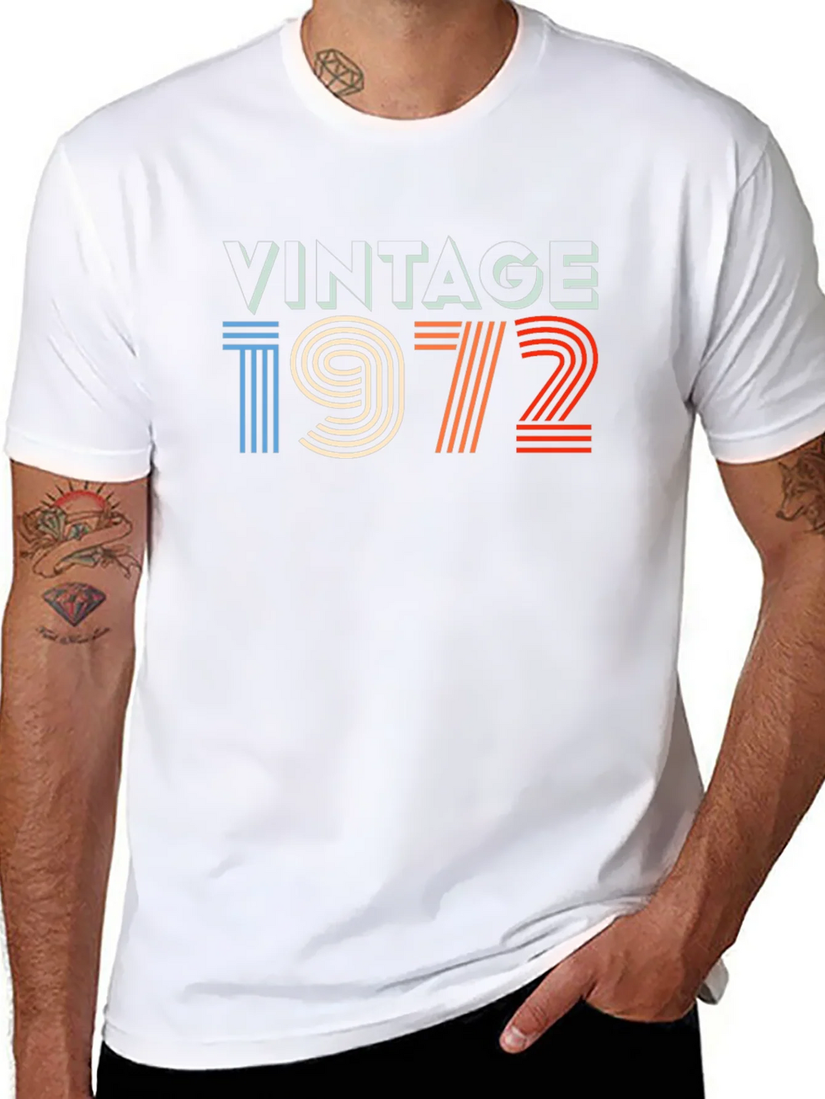 Vintage 1972 Graphic Tee - Retro Birthday Shirt product image 10