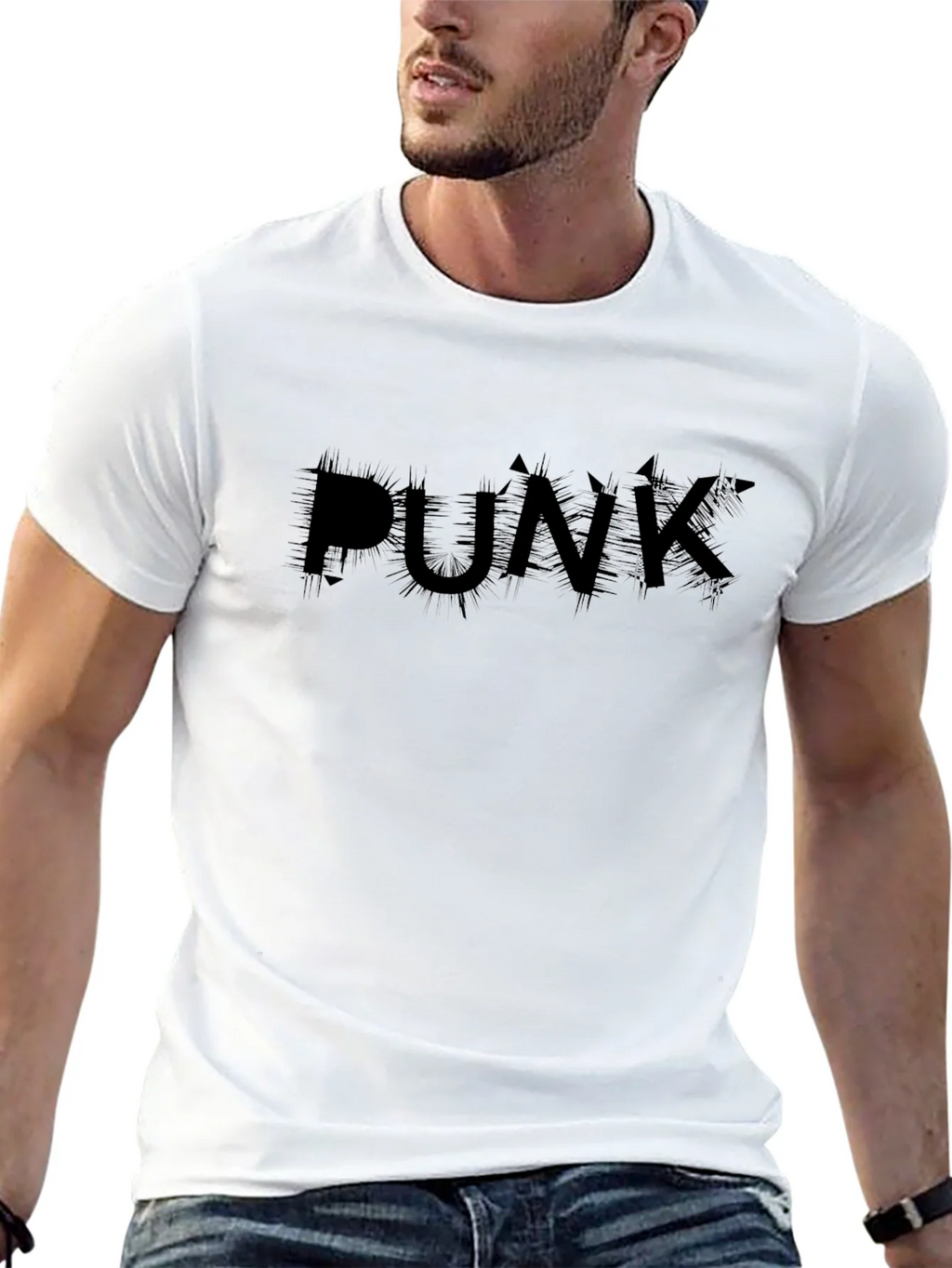 Edgy Black Punk T-Shirt product image 4
