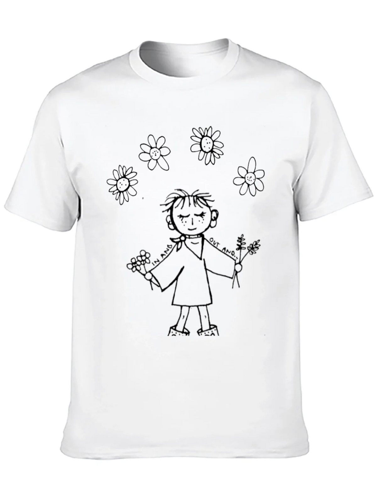 Whimsical Cartoon Graphic Black T-Shirt product image 12