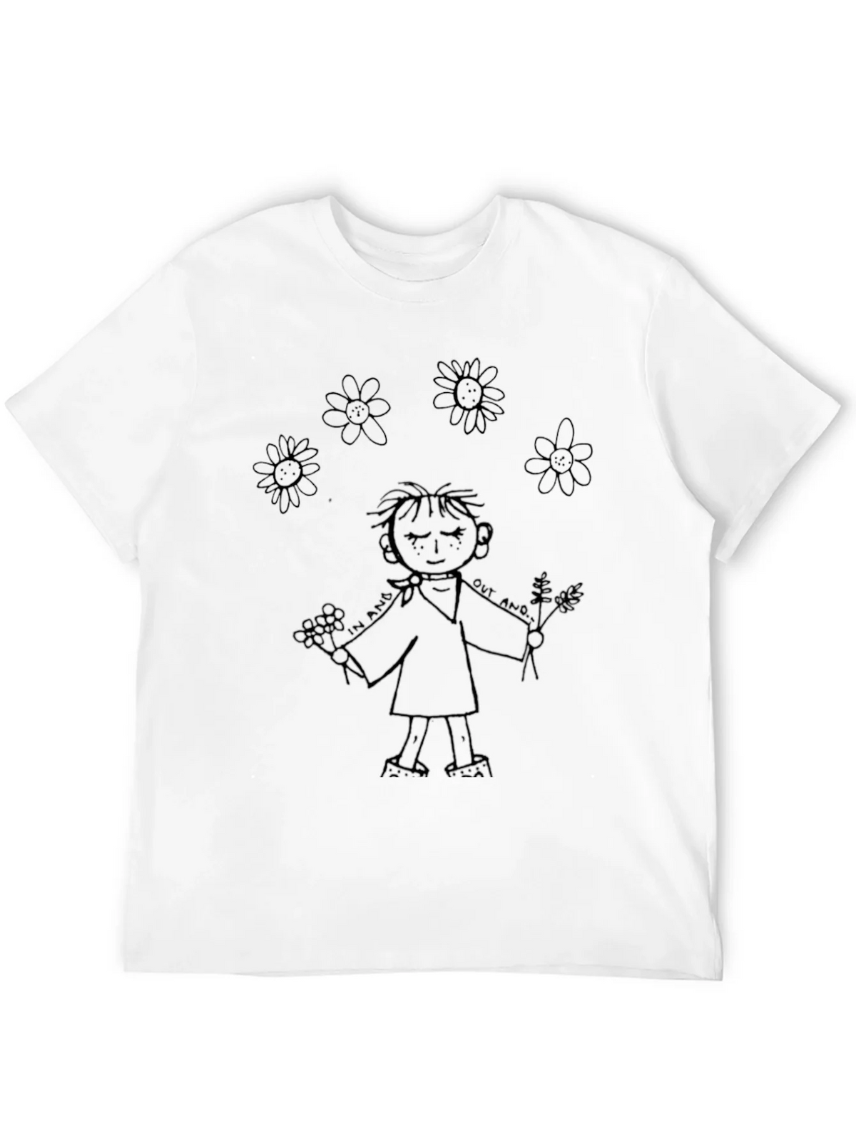Whimsical Cartoon Graphic Black T-Shirt product image 3