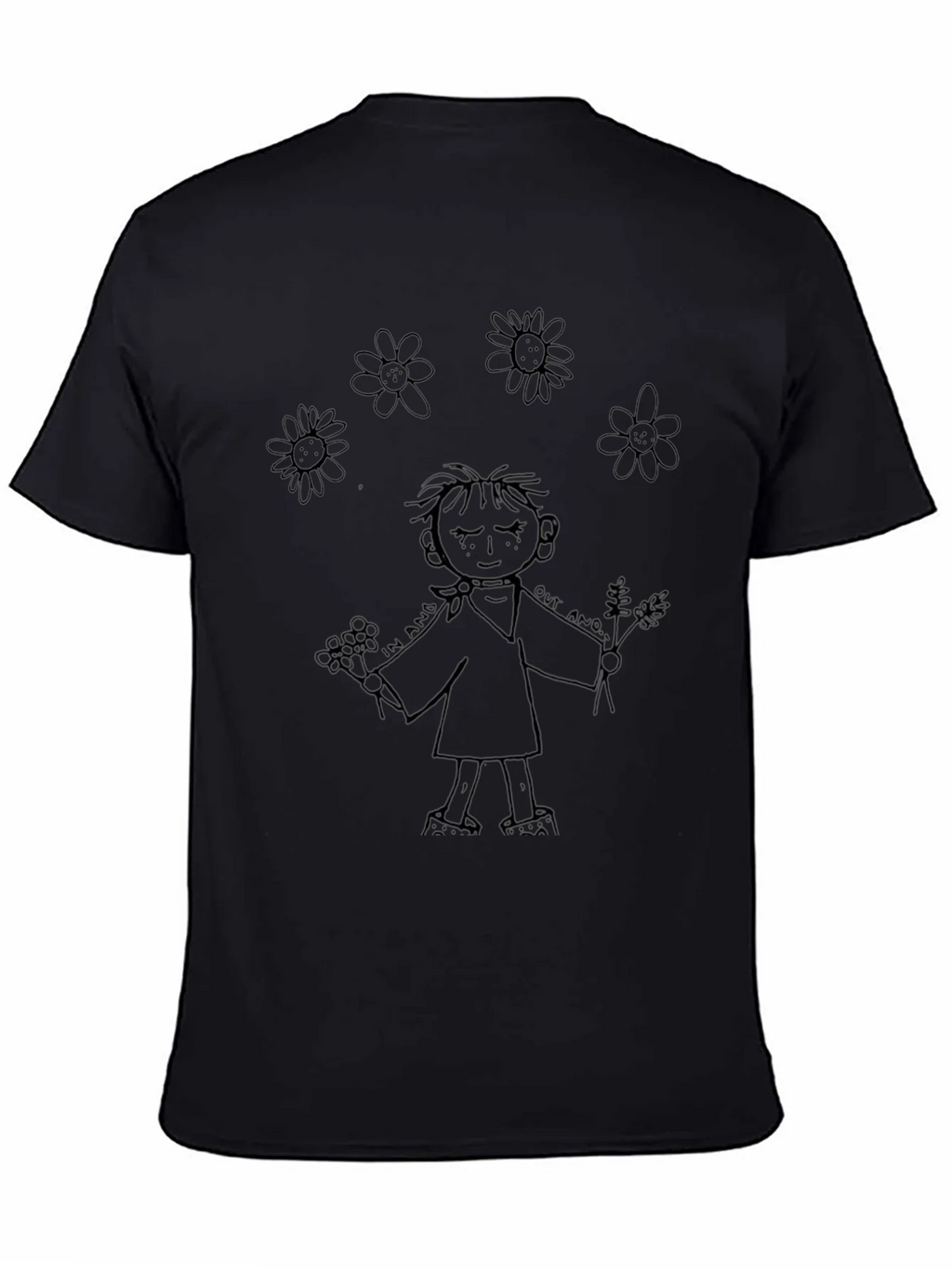 Whimsical Cartoon Graphic Black T-Shirt product image 7