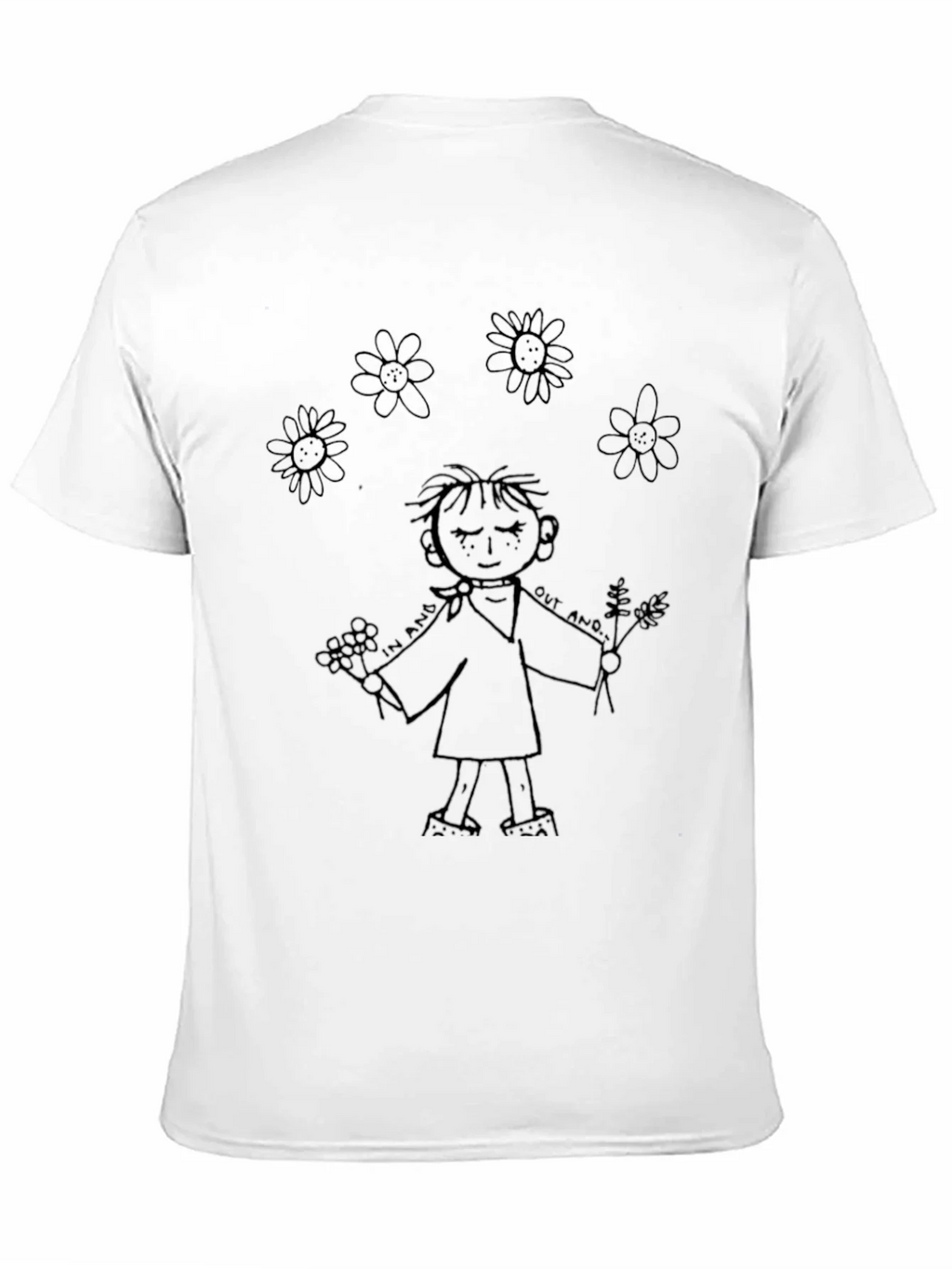 Whimsical Cartoon Graphic Black T-Shirt product image 2