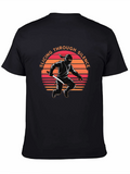 Ninja Slicing Through Silence Black T-Shirt product image 1