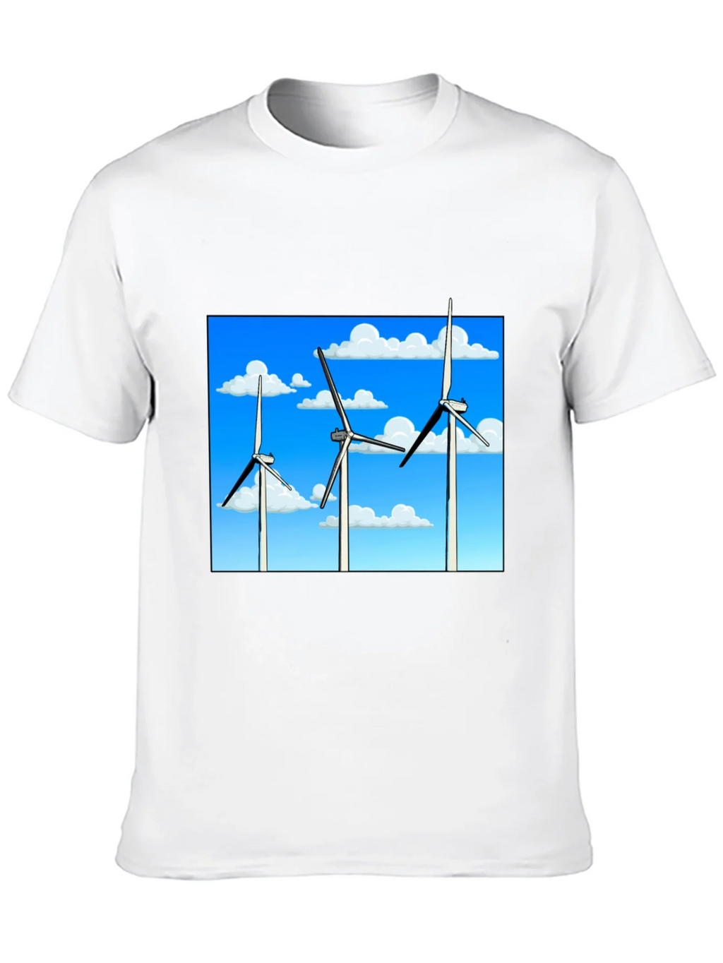 Wind Turbine Graphic Tee - Sustainable Energy Shirt product image 12