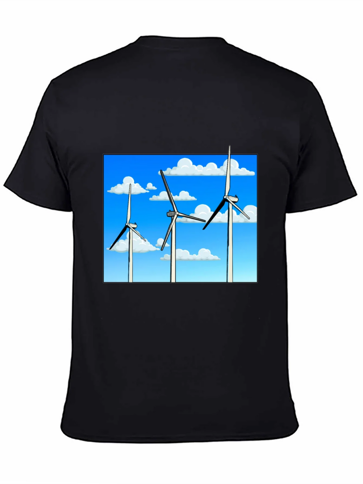 Wind Turbine Graphic Tee - Sustainable Energy Shirt product image 7