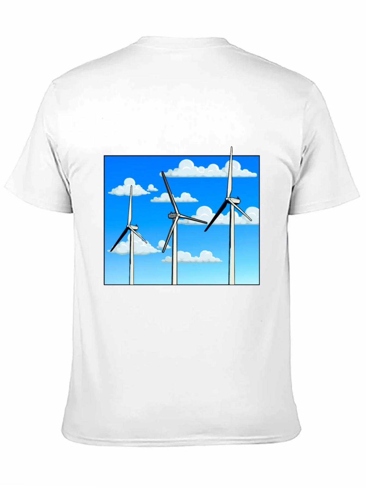 Wind Turbine Graphic Tee - Sustainable Energy Shirt product image 2
