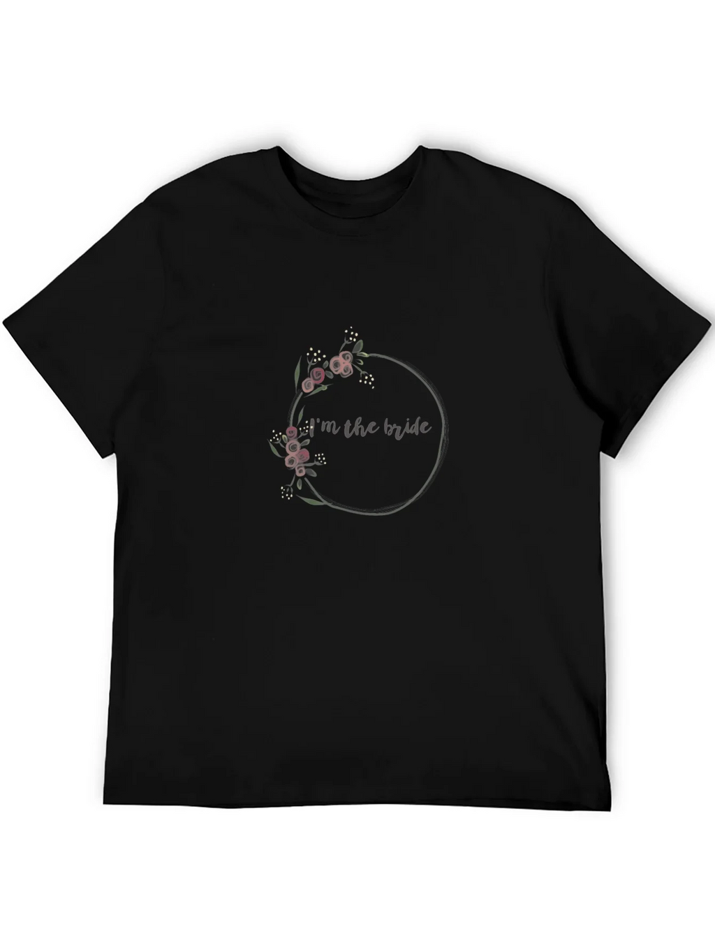 Bride Floral Wreath Graphic T-Shirt product image 8