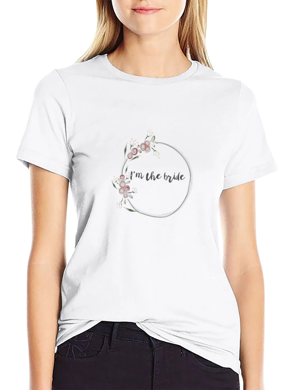 Bride Floral Wreath Graphic T-Shirt product image 11