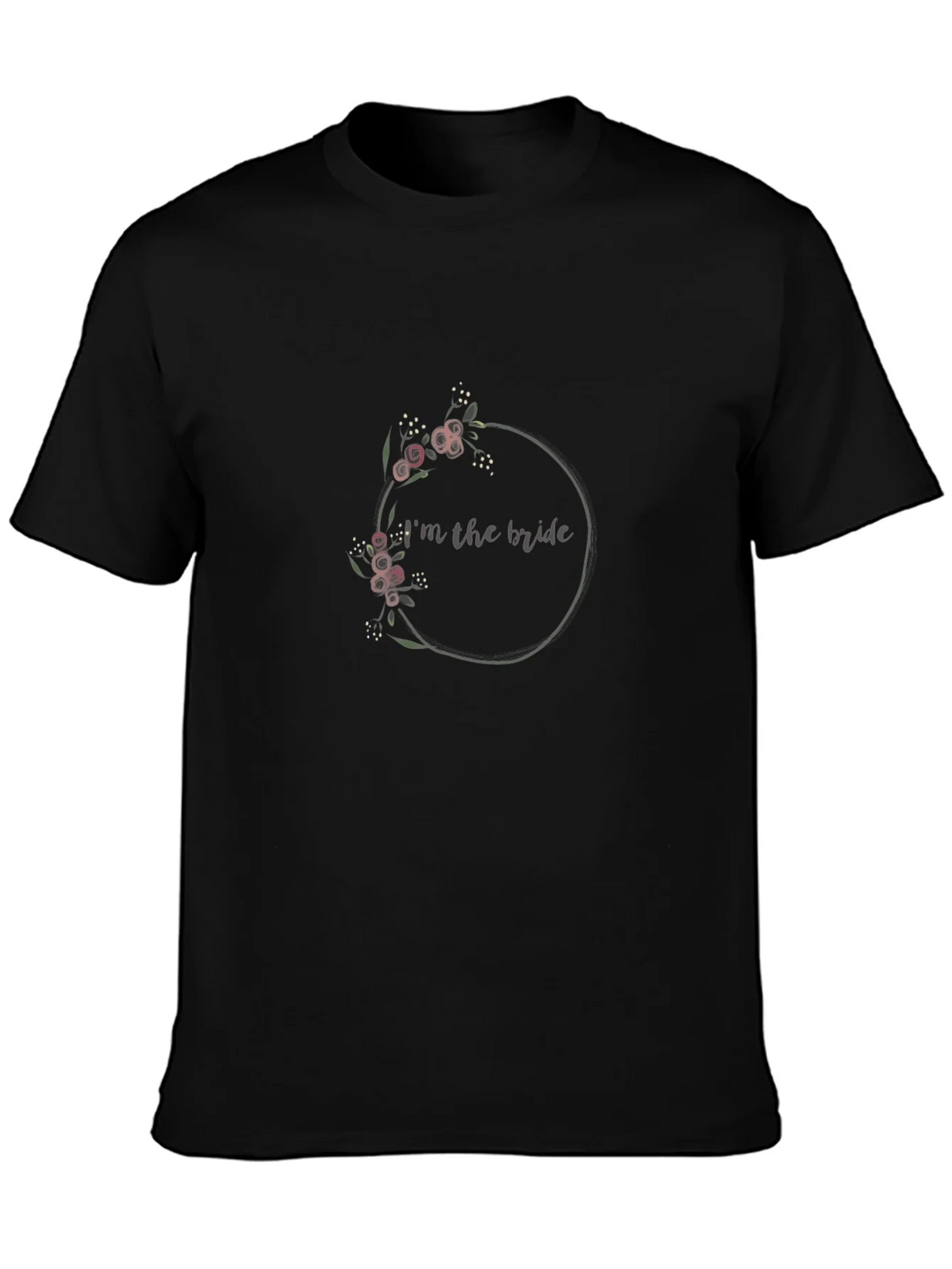 Bride Floral Wreath Graphic T-Shirt product image 6