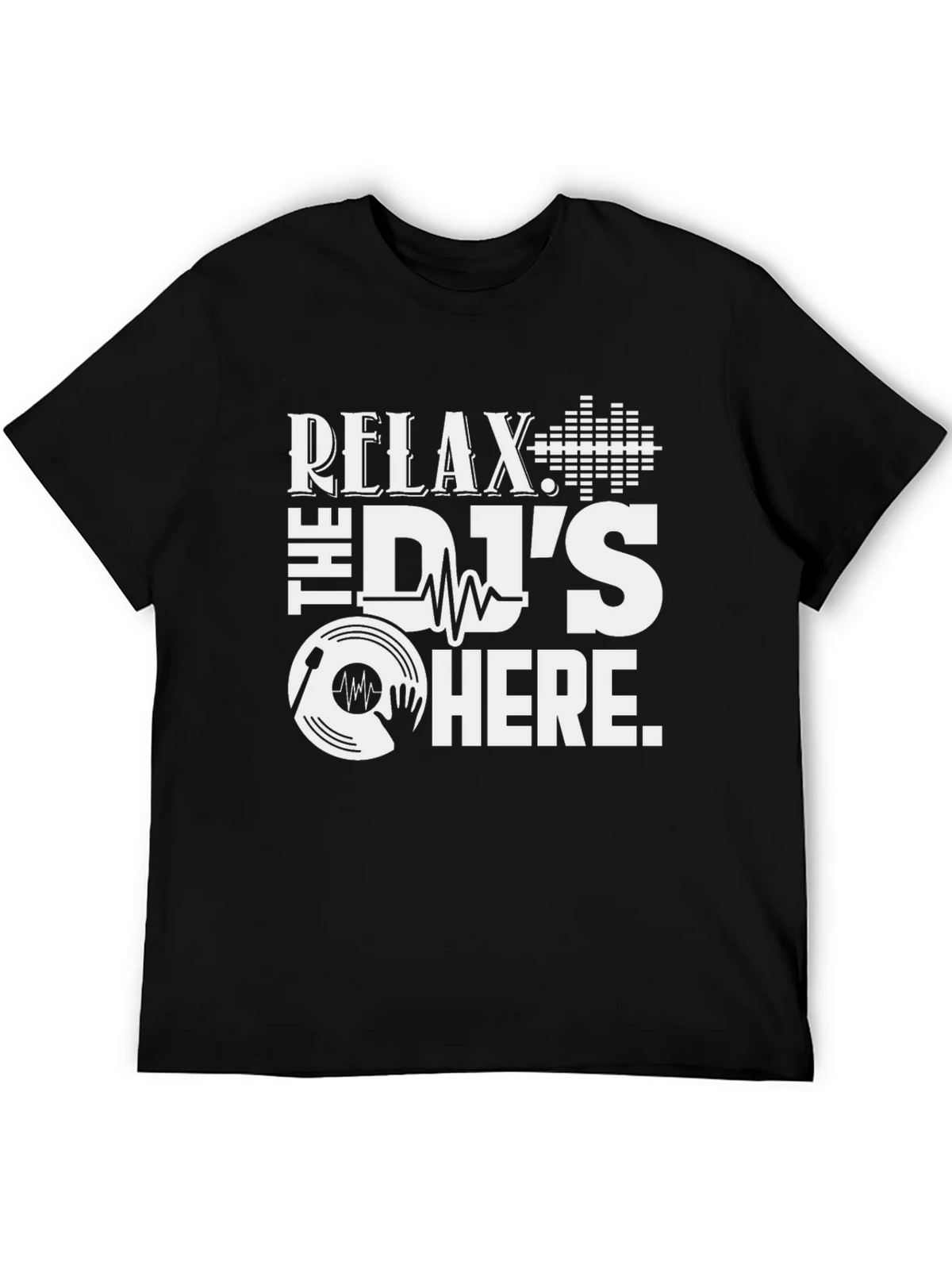 Relax The DJs Here Black T-Shirt product image 8