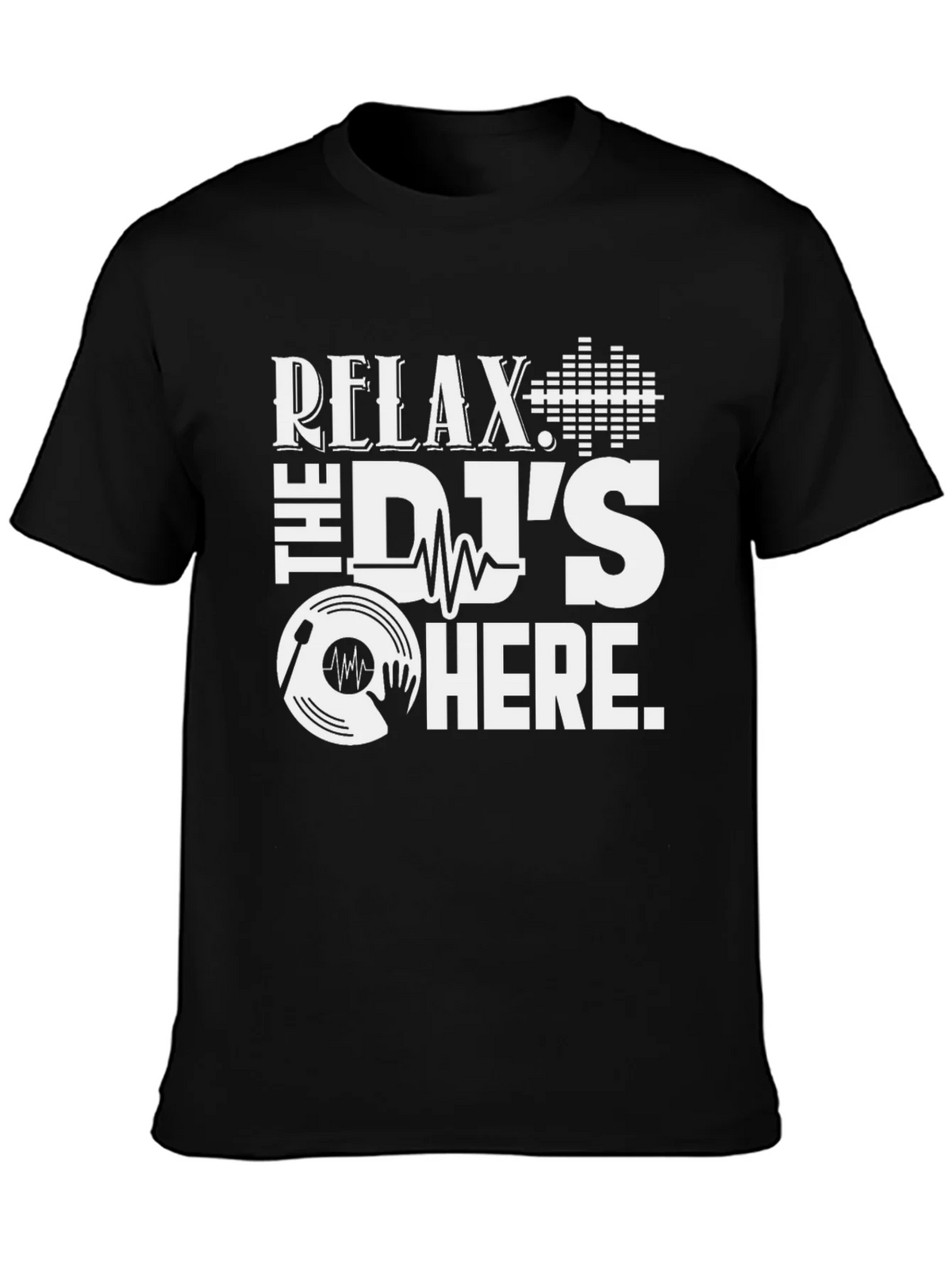 Relax The DJs Here Black T-Shirt product image 6
