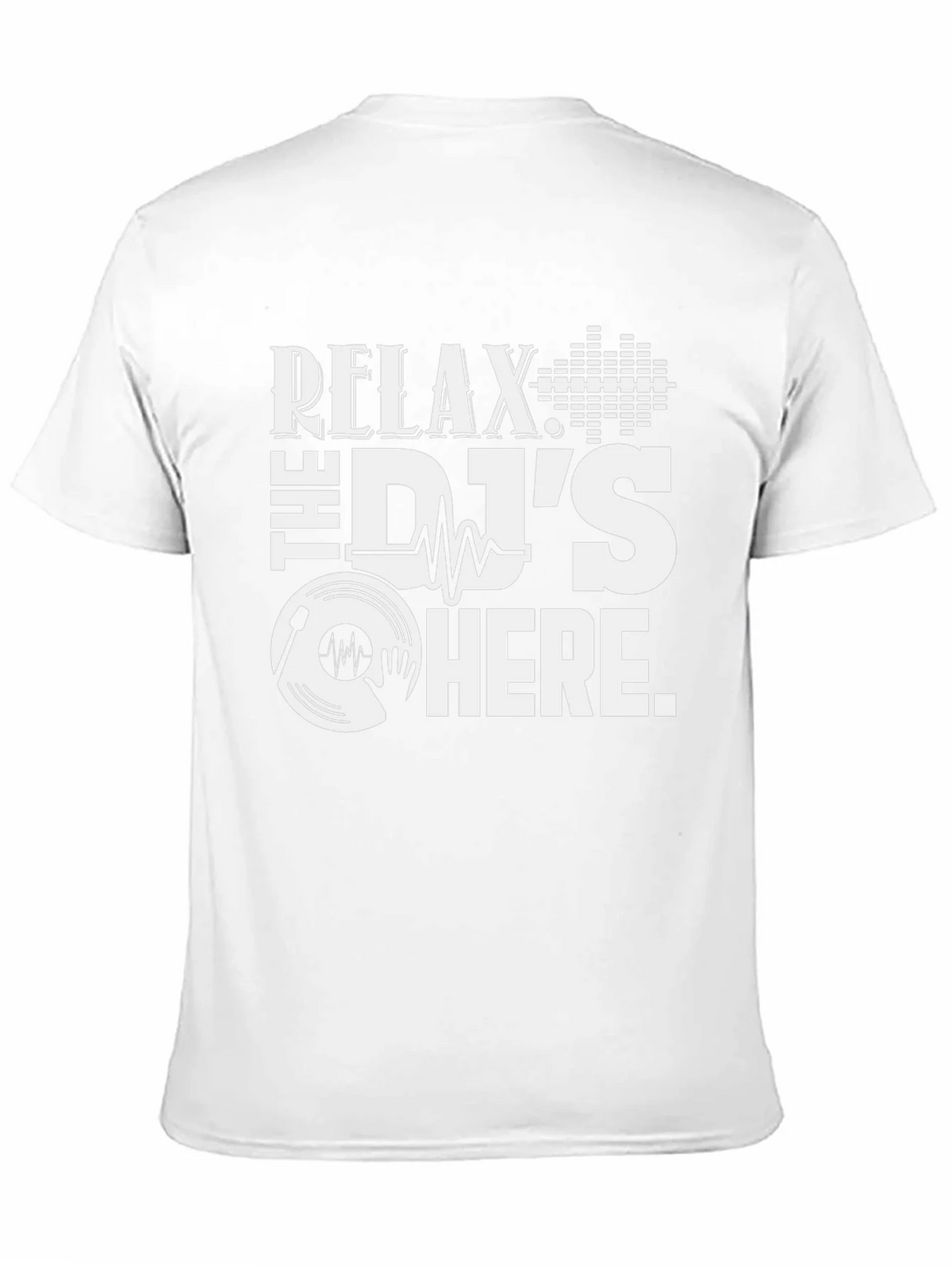 Relax The DJs Here Black T-Shirt product image 2