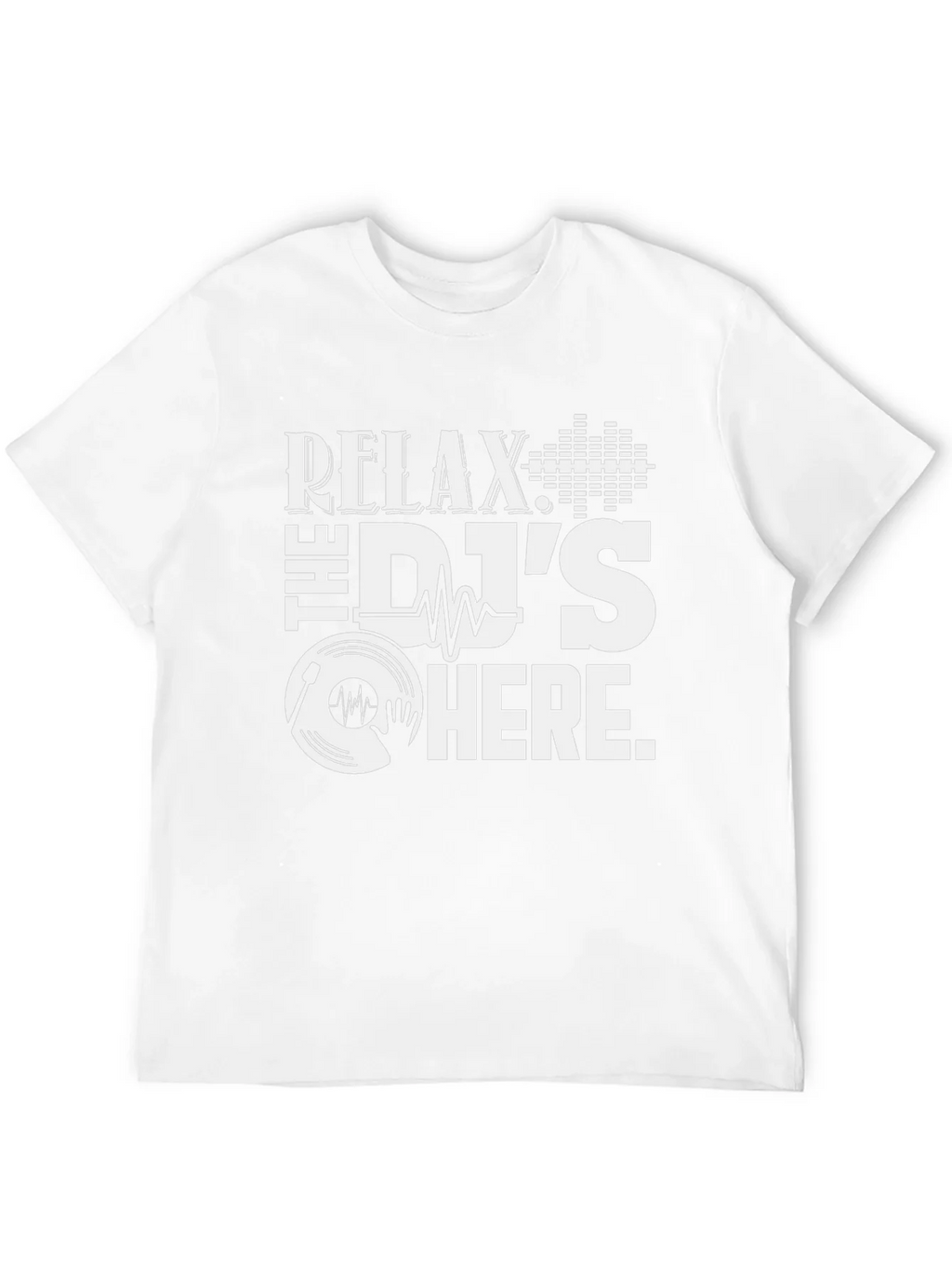 Relax The DJs Here Black T-Shirt product image 3