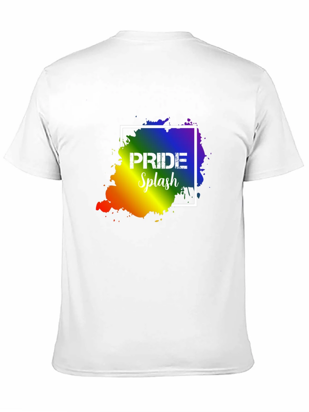 Pride Splash T-Shirt: Rainbow Design Soft Cotton product image 2