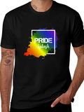 Pride Splash T-Shirt: Rainbow Design Soft Cotton product image 1