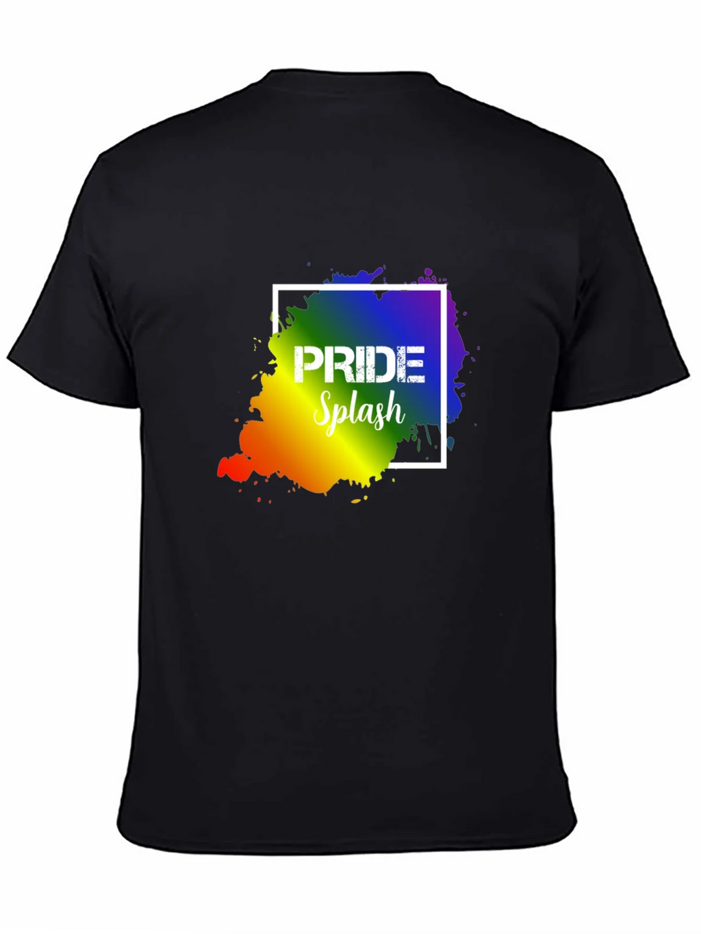 Pride Splash T-Shirt: Rainbow Design Soft Cotton product image 7
